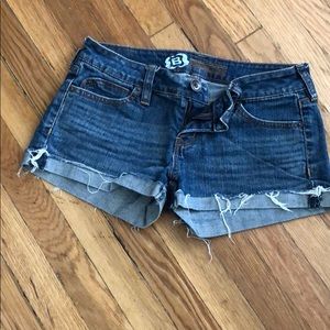 Distressed shorts